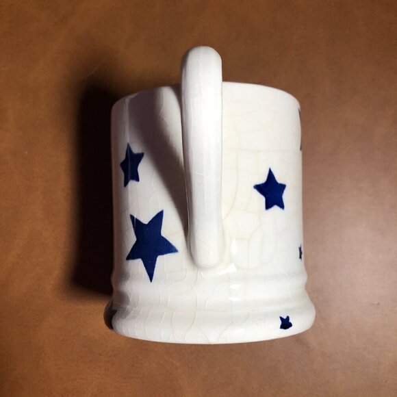Emma Bridgewater Seconds Blue Star 1/2 Pint Mug EUC - Picture 8 of 13